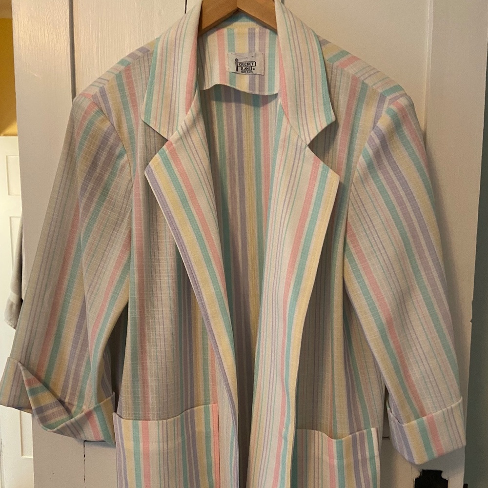 Vintage - 80's Pastel Blazer - 14